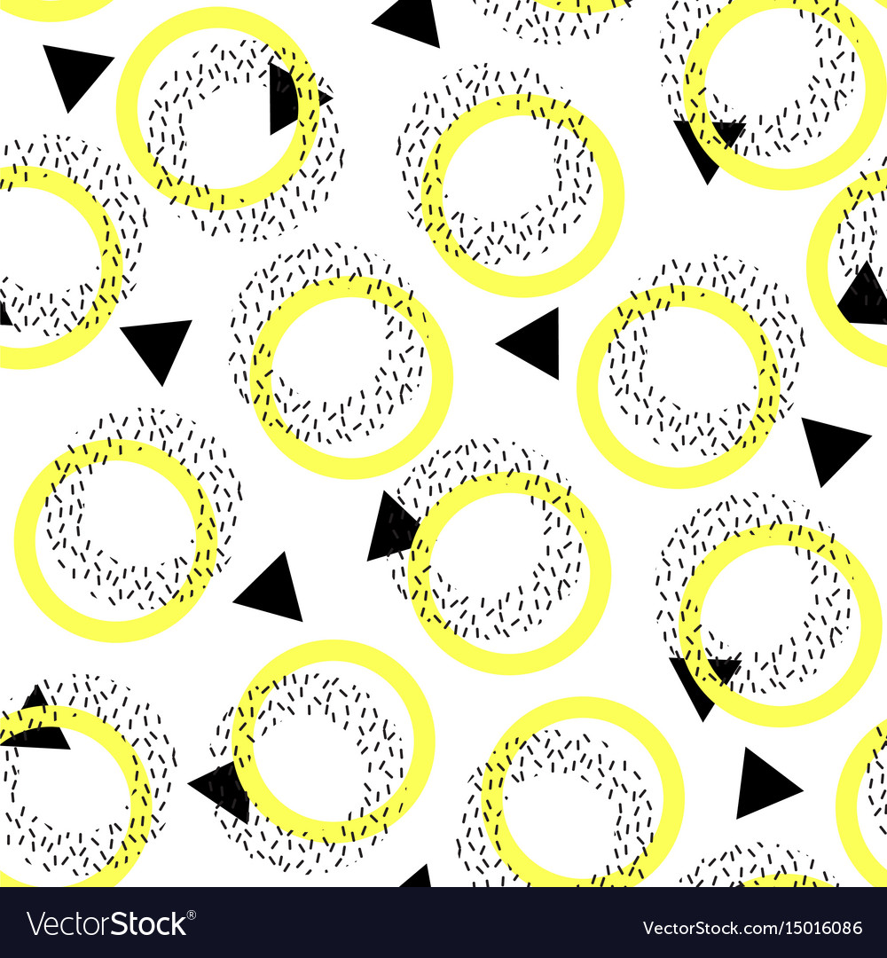 Abstract seamless pattern in the style of memphis