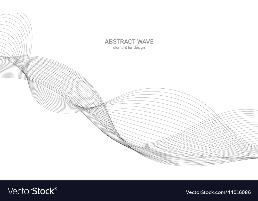 Abstract wave element for design digital