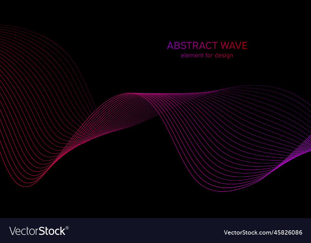 Abstract wave element for design digital vector image Abstract wave element for design digital