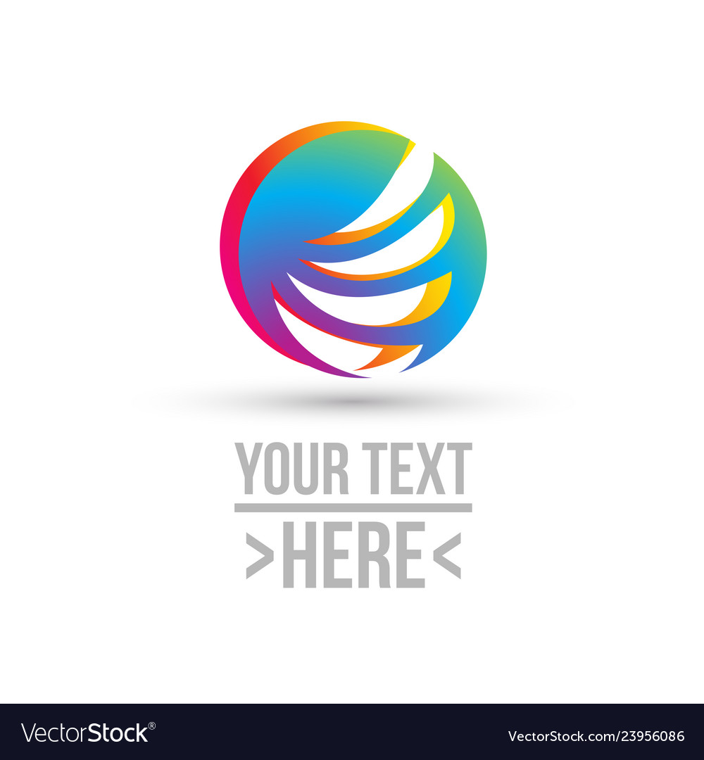 Concept of circle logo Royalty Free Vector Image