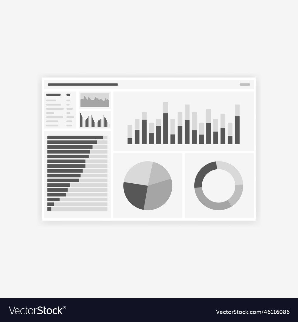 Dash board wireframe webpage prototype