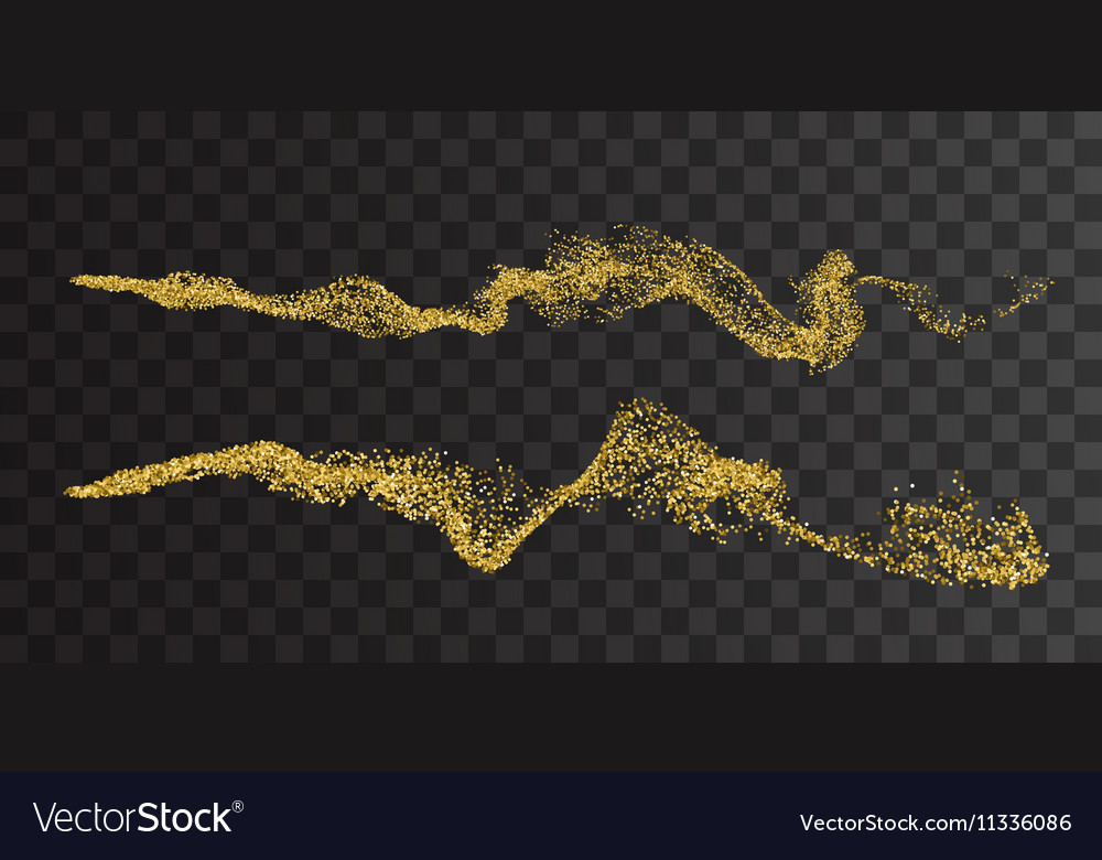 Golden smoke imitation