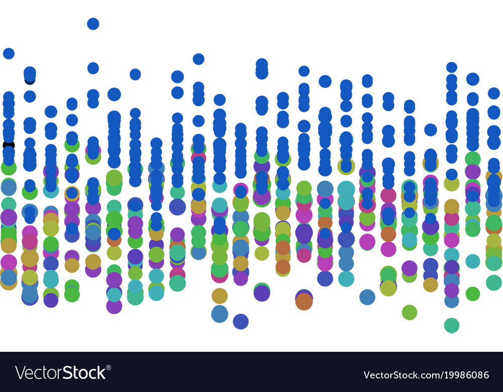 Graphic colored abstract overlapping circles