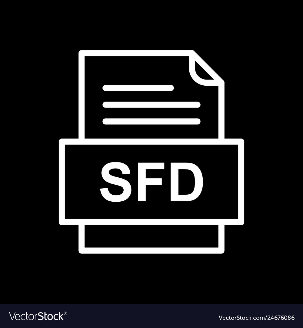 Sfd file document icon