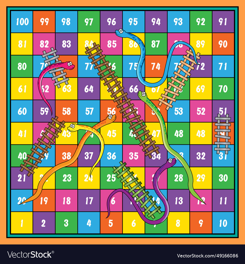 Snake and ladders Royalty Free Vector Image - VectorStock