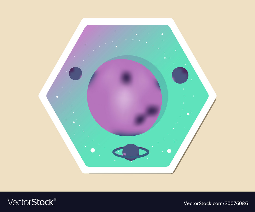 Space flat background