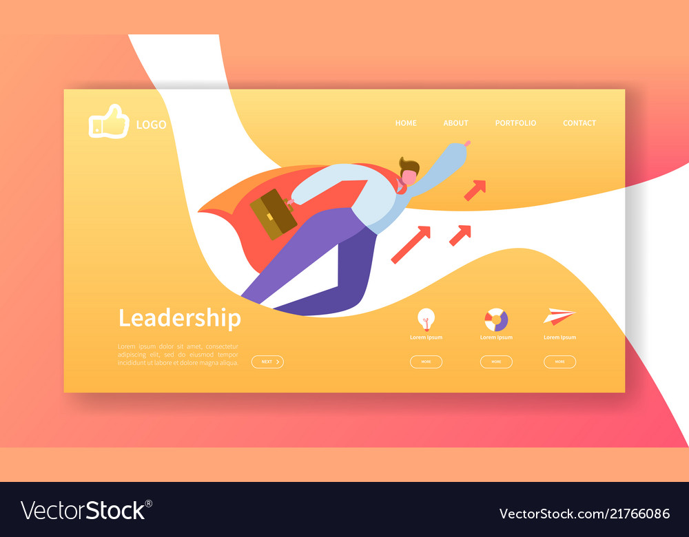 Website development landing page template