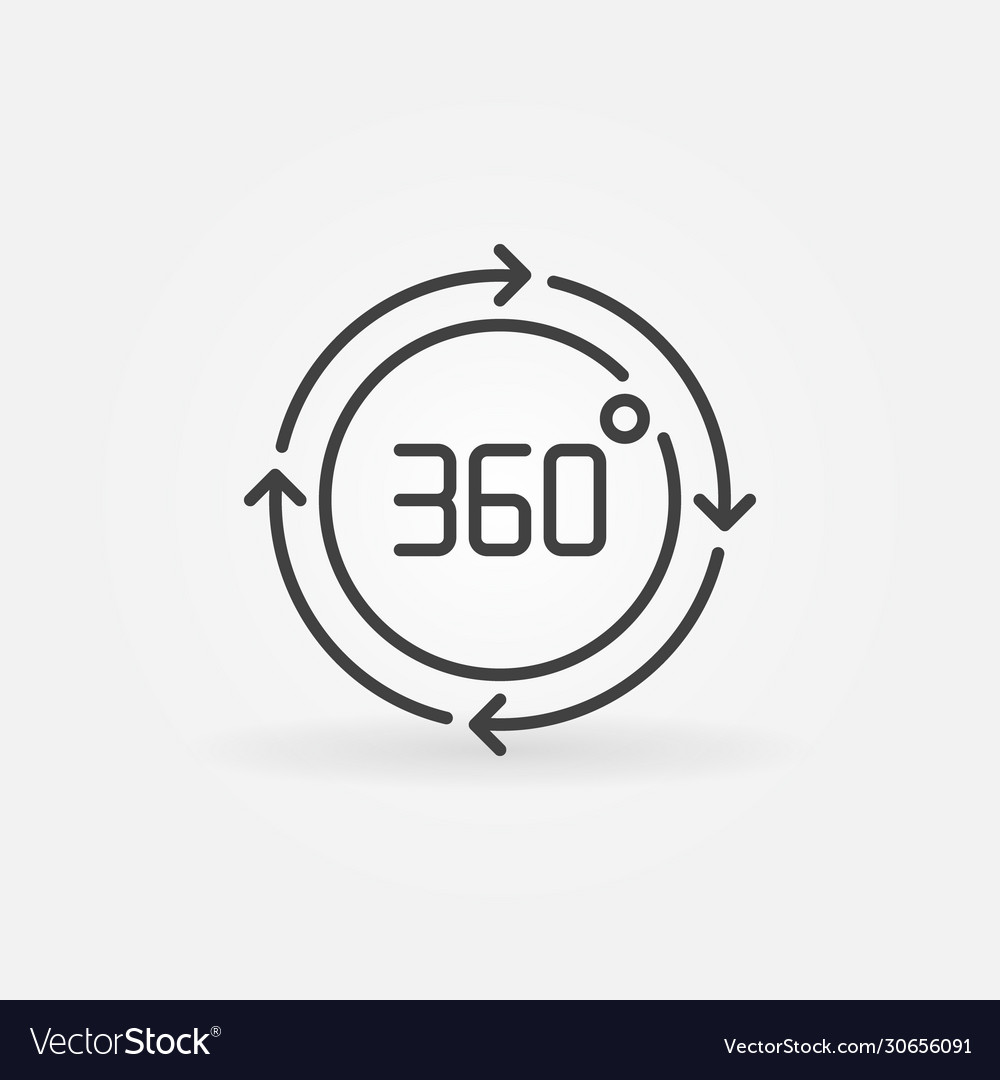 360 Rotation Circle Icon