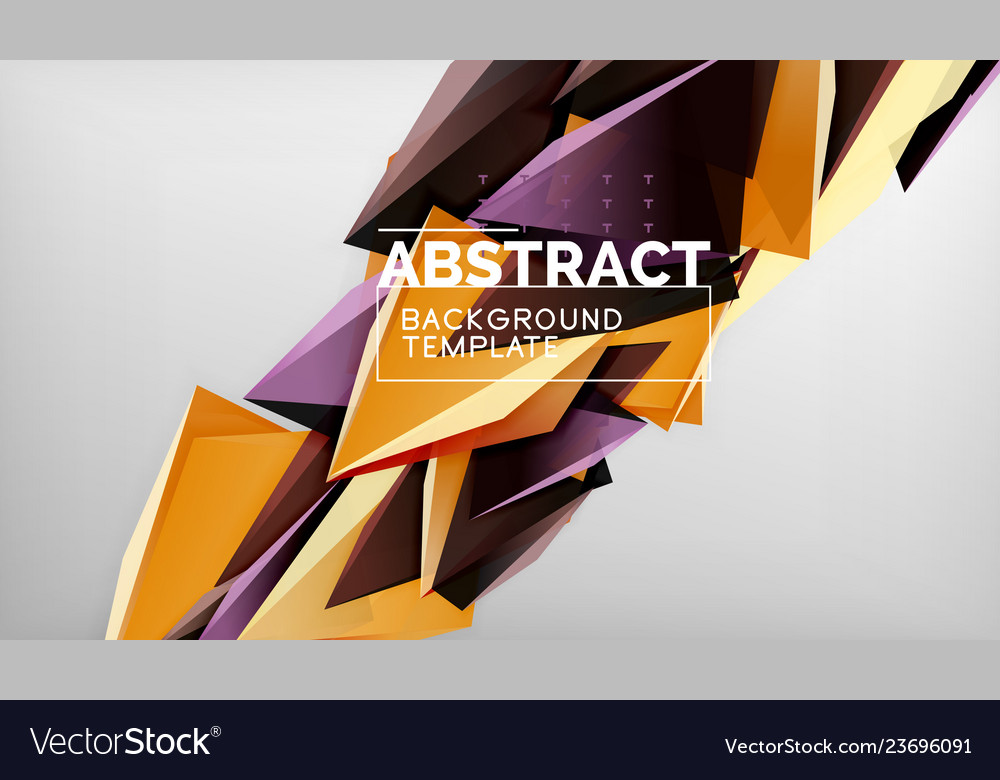 3d geometric triangular shapes abstract background vector image 3d geometric triangular shapes abstract background
