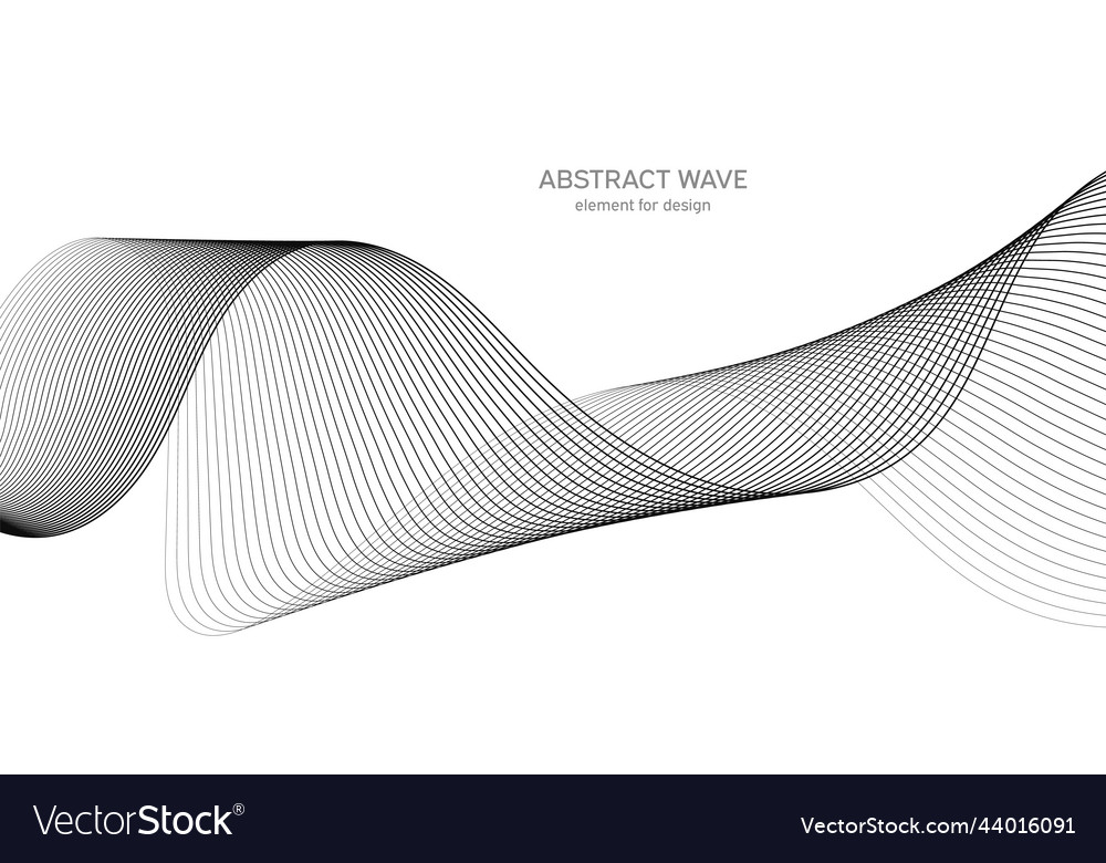 Abstract wave element for design digital vector image Abstract wave element for design digital