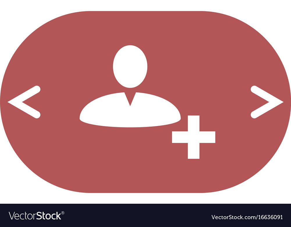 Add new user account flat icon
