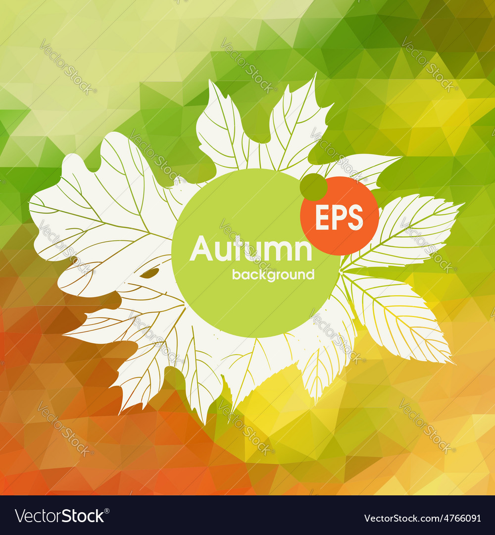 Autumn background with leaves