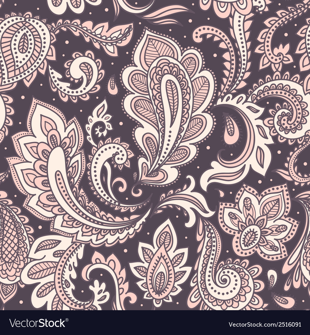 Beautiful floral seamless Royalty Free Vector Image