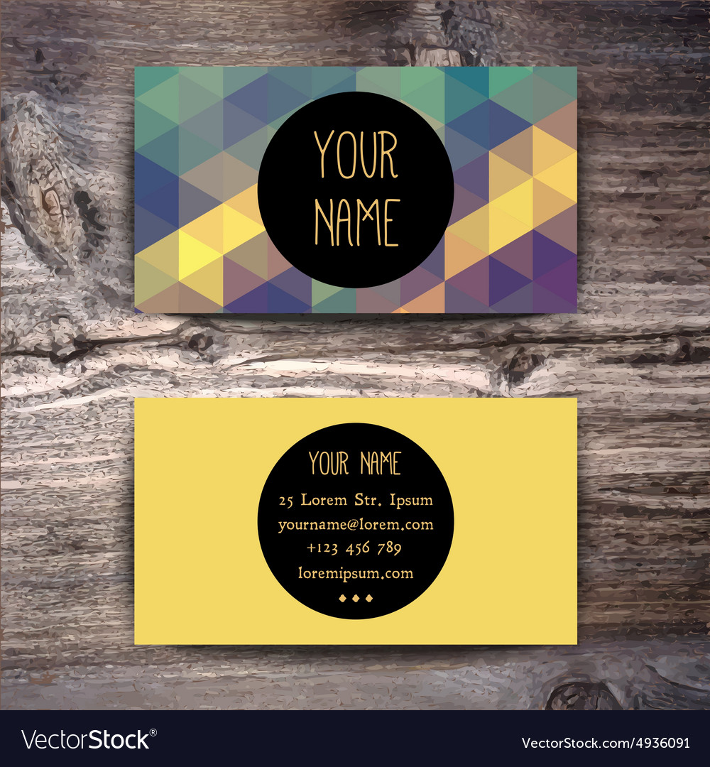 Business card template