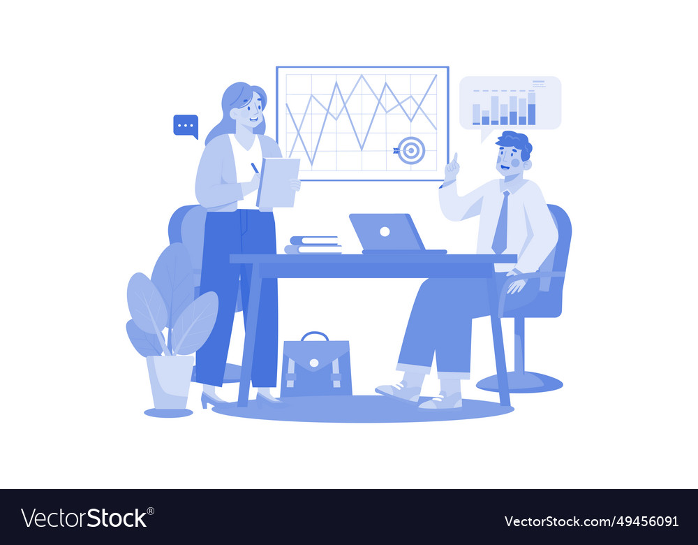 Business strategy concept on a white background Vector Image