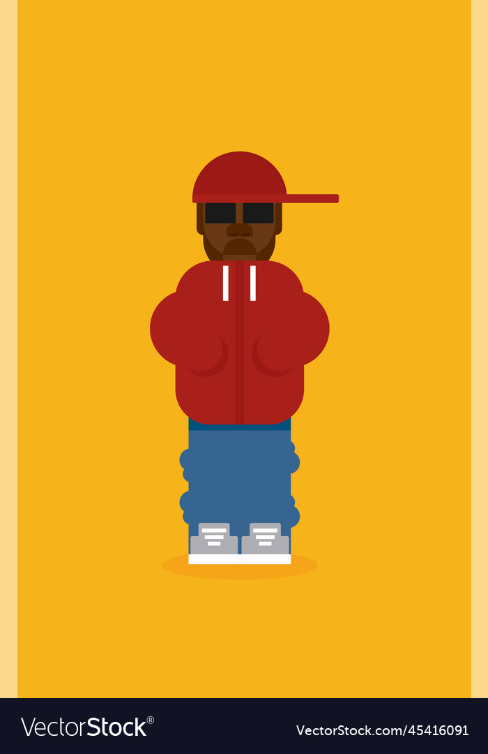 Colorful rapper flat