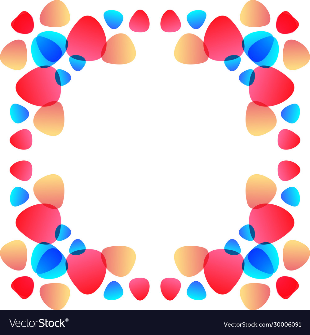 Design abstract colorful frame