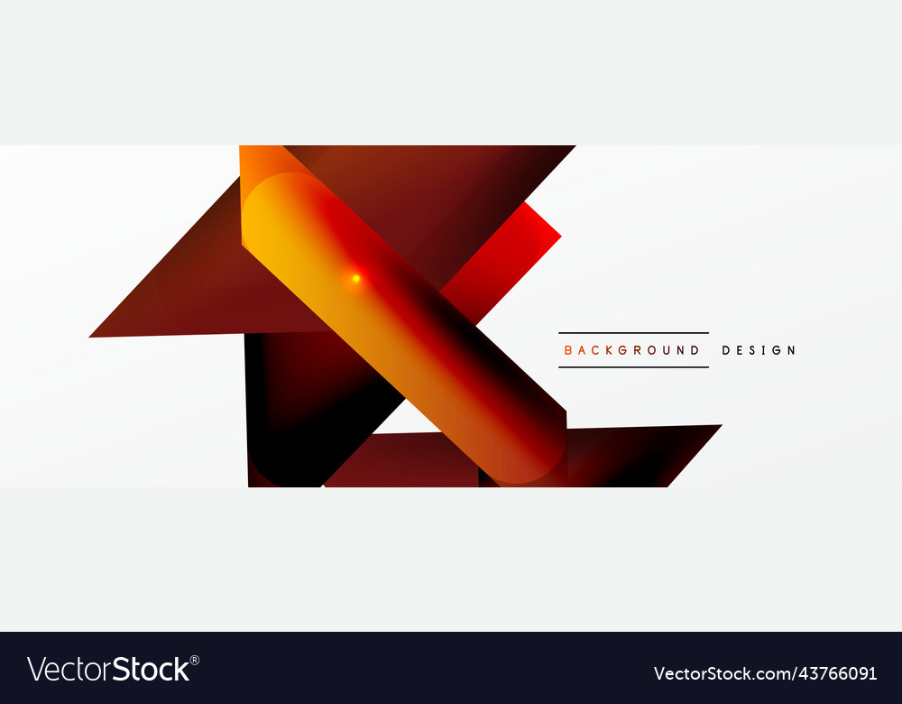 Dynamic 3d geometric abstract background Vector Image Dynamic 3d geometric abstract background