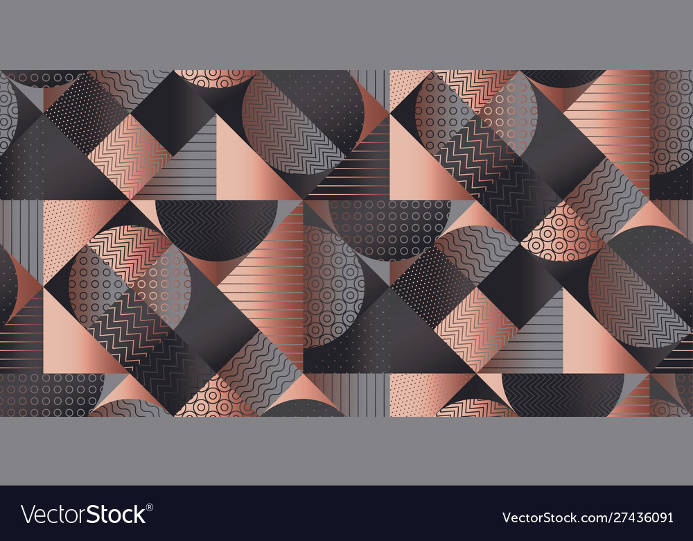 Elegant deep gray geometry seamless pattern Vector Image Elegant deep gray geometry seamless pattern