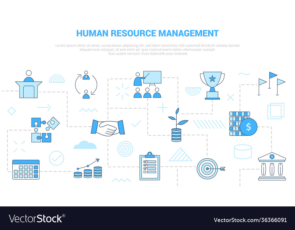 Hrm Personalmanagement-Konzept mit Icon