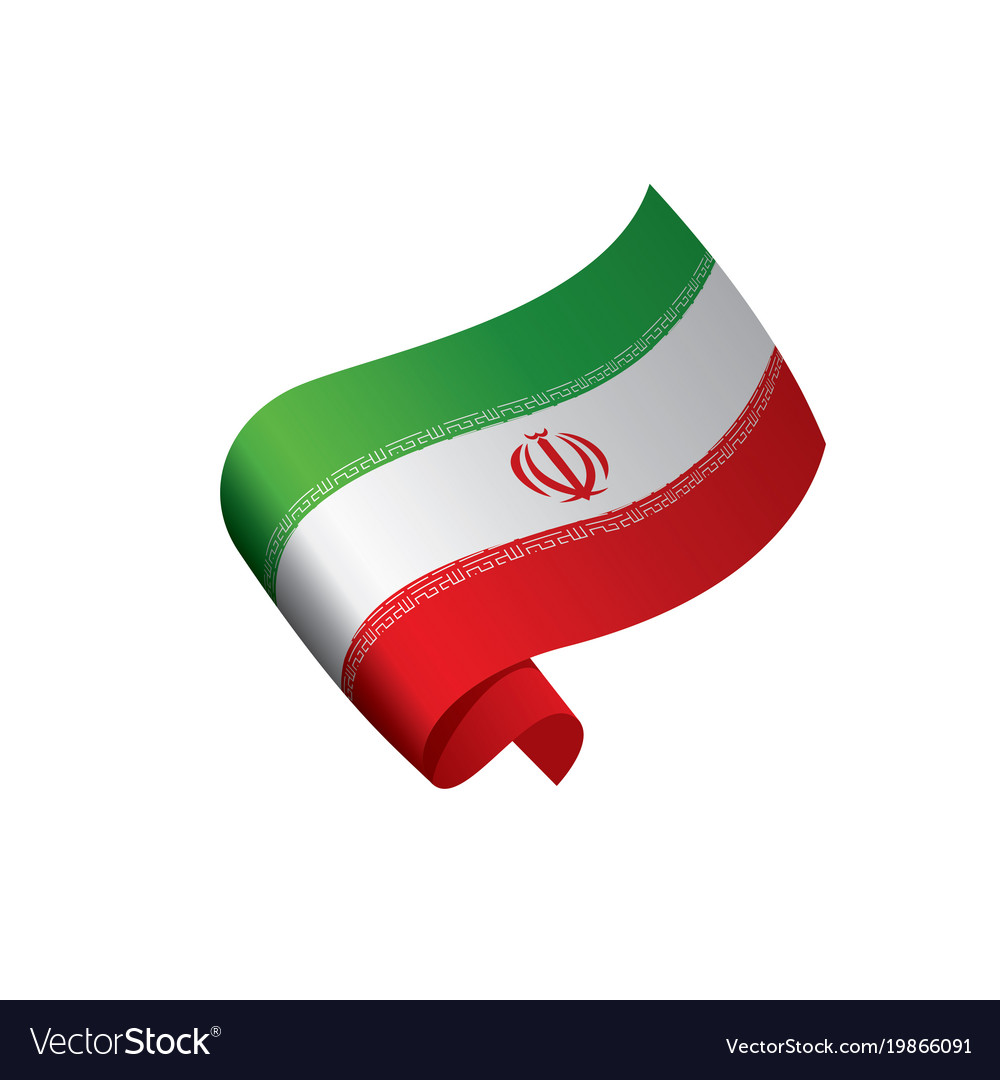 Iran flag Royalty Free Vector Image - VectorStock