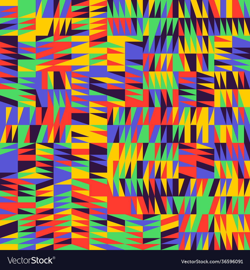 Mosaic abstract pattern design vector image Mosaic abstract pattern design