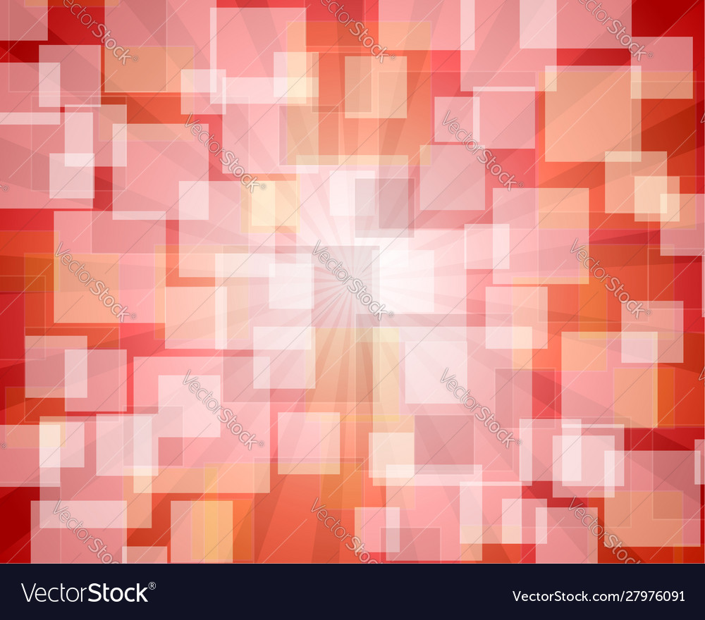 Red rectangular abstract bokeh