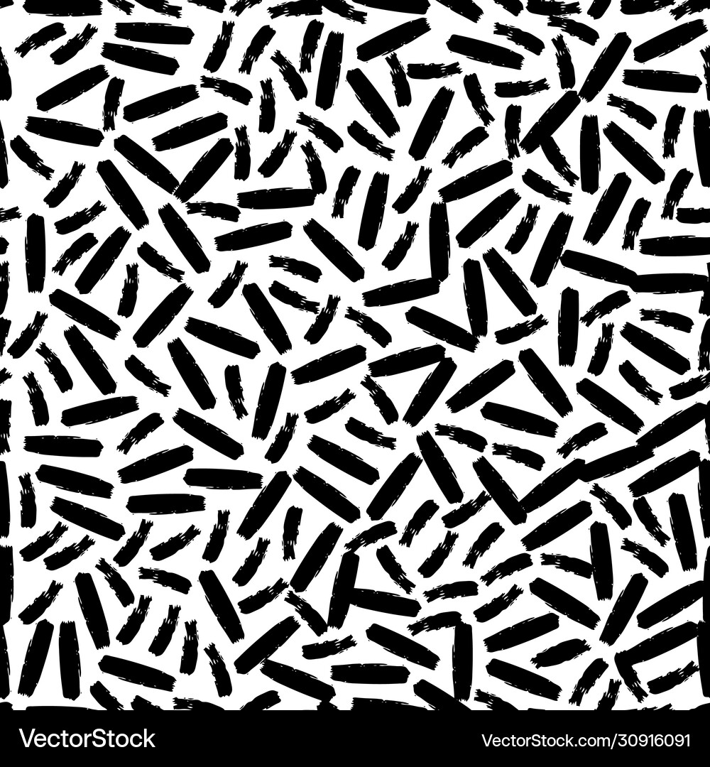 Seamless pattern with hand drawn scribble smears Vector Image