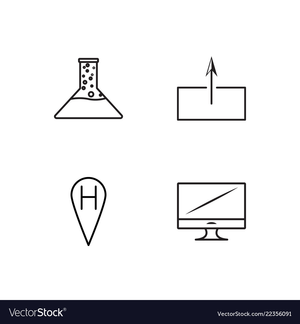 Web simple outlined icons set vector image Web simple outlined icons set
