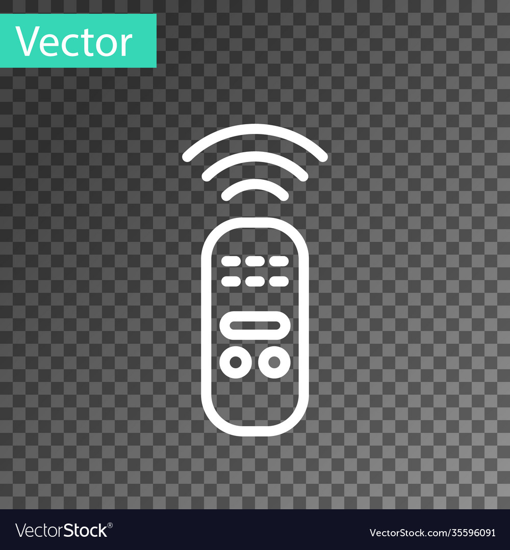 White line smart remote control system icon