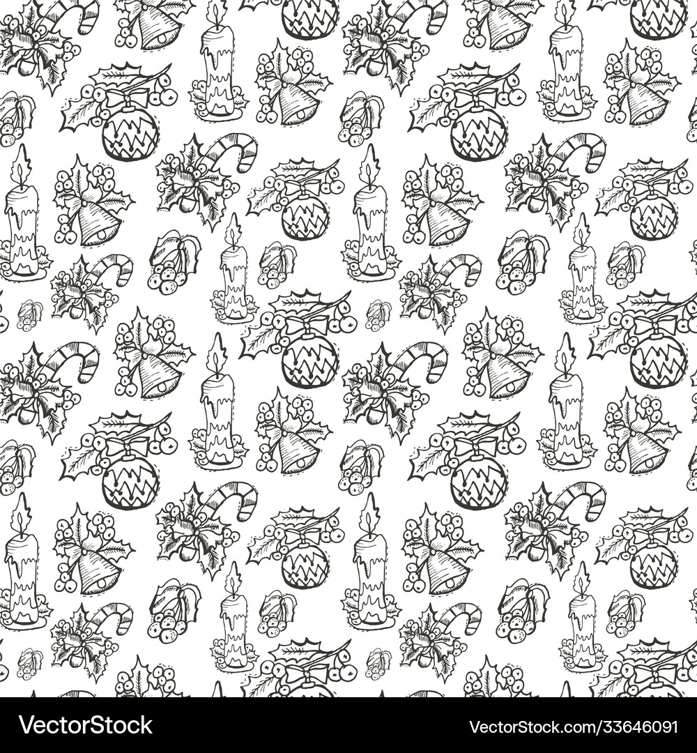 Winter seamless pattern Royalty Free Vector Image