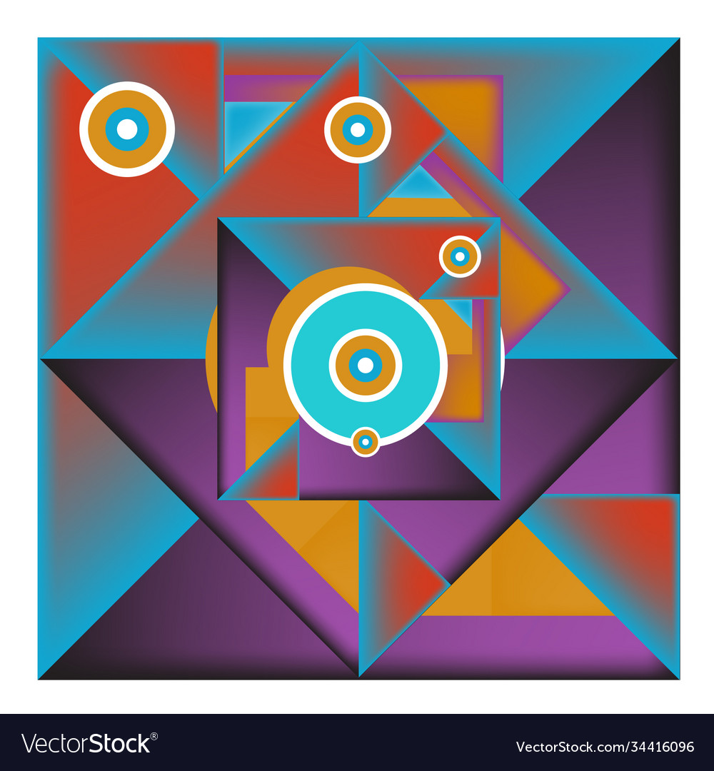 Abstract modern triangles background pattern vector image Abstract modern triangles background pattern