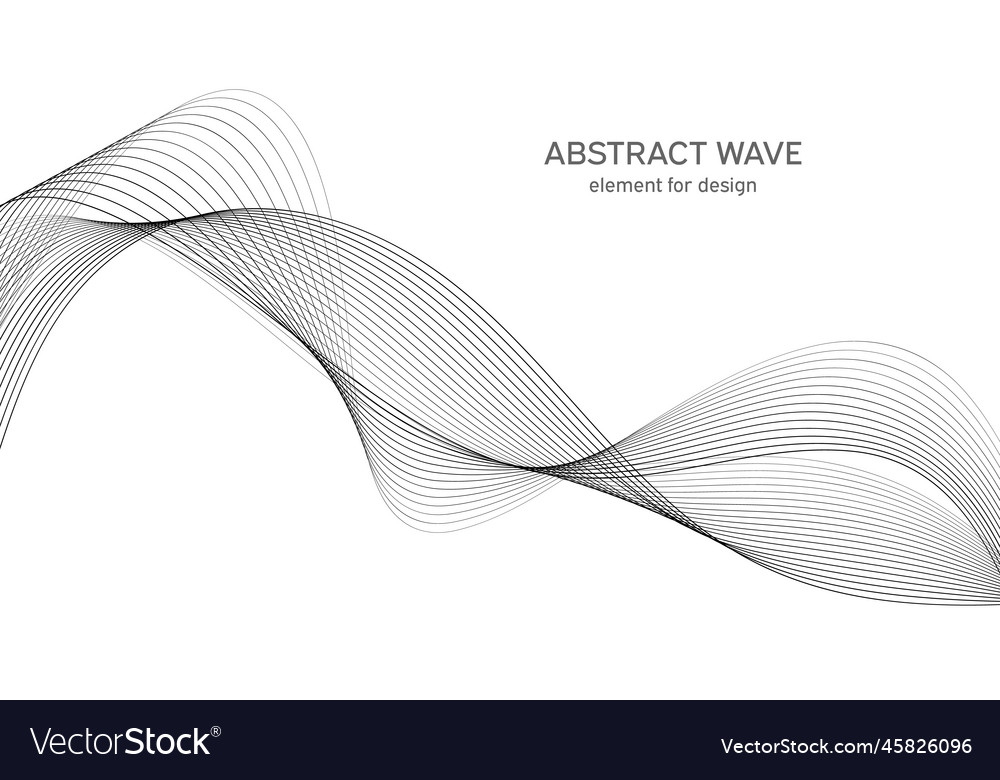 Abstract wave element for design digital