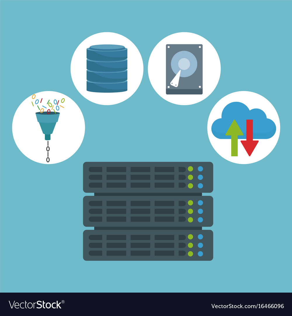 Color background with rack server router