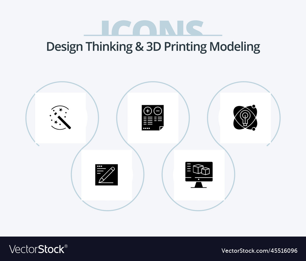 Design thinking and d printing modeling glyph