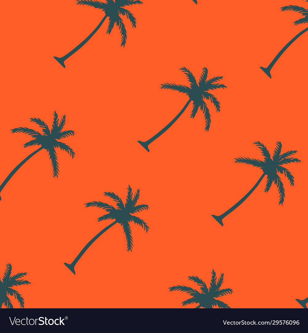 Diagonal palm tree pattern texture