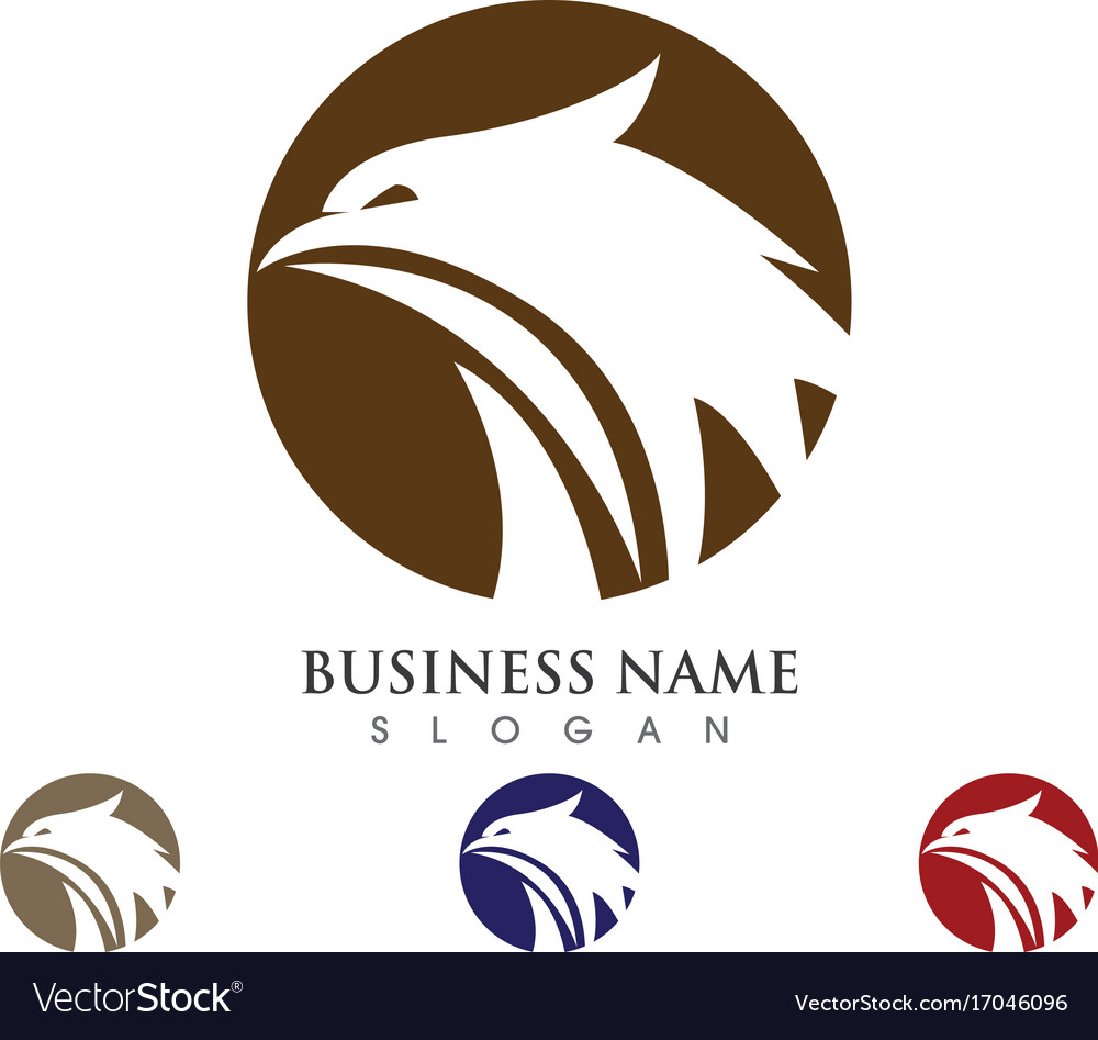 Falcon wing logo template icon design