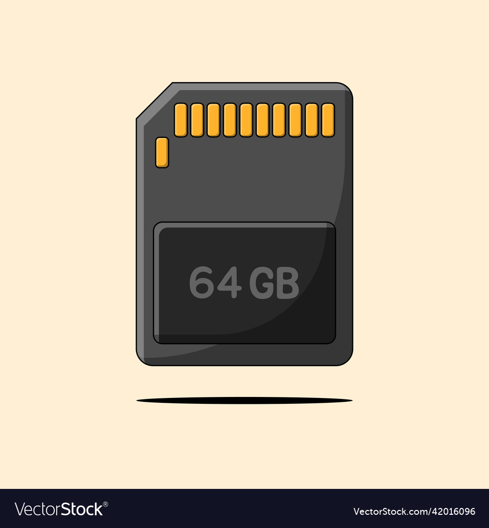Flat memory card concept