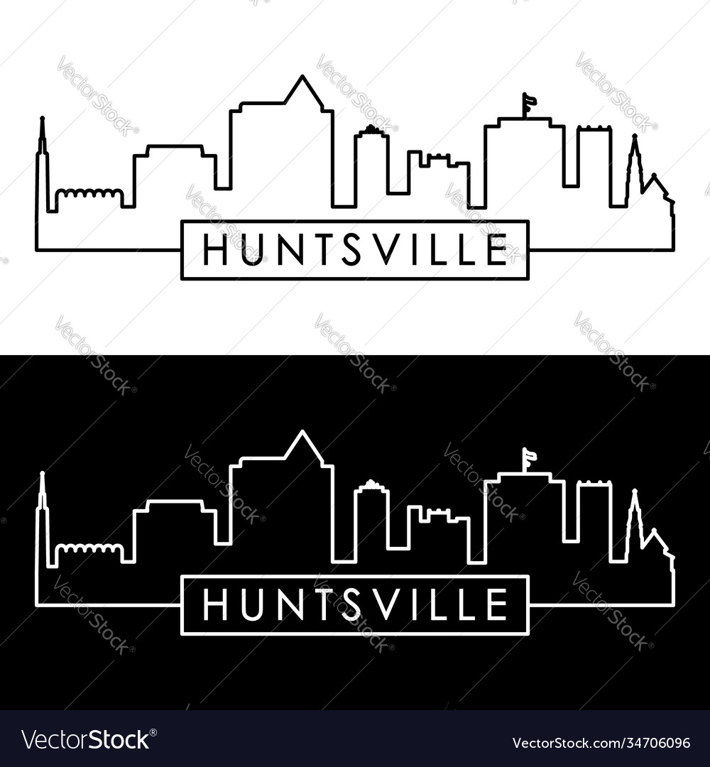 Huntsville Skyline - Linear Style