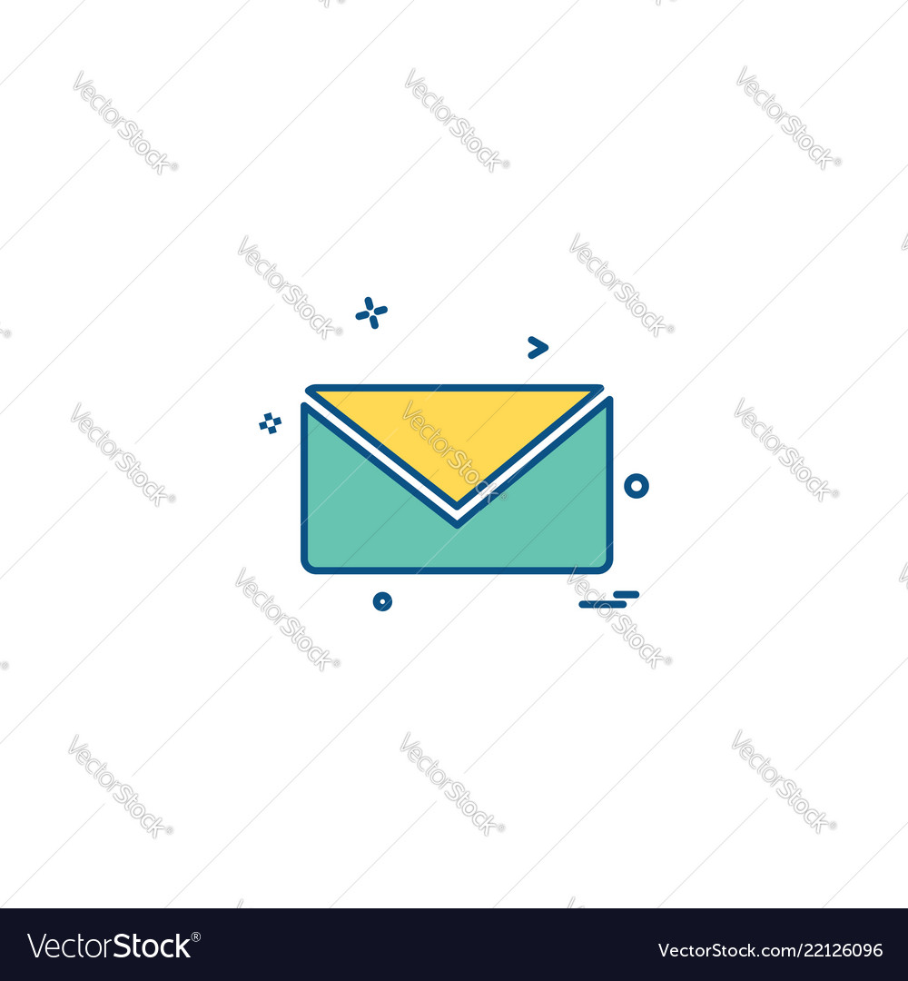 Message icon design Vector Image Message icon design