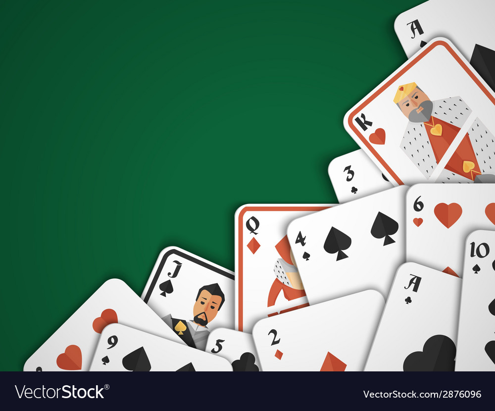 Playing Cards Background Royalty Free Vector Image