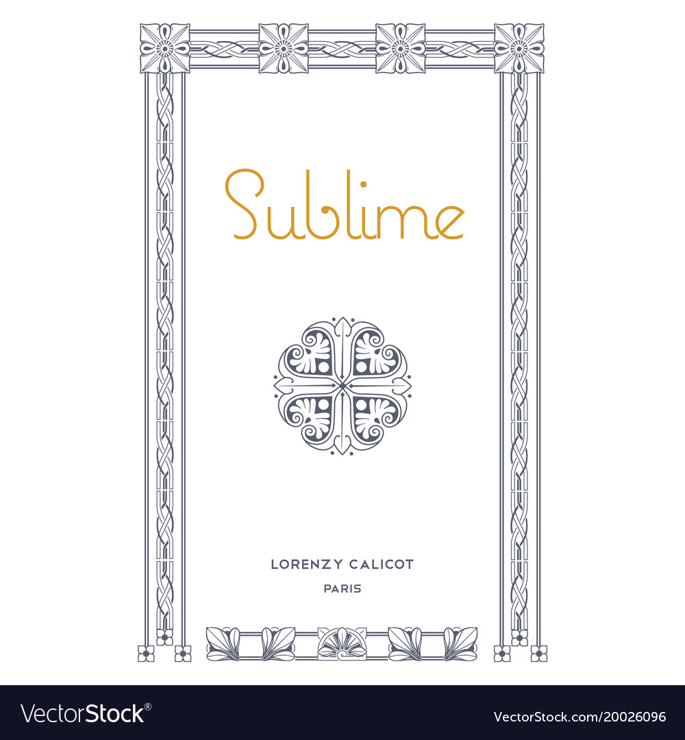 Set of decorative border frames