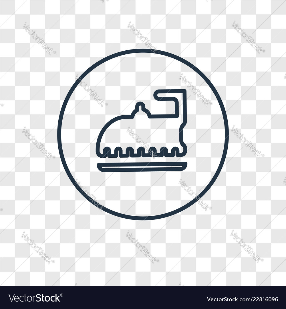 Traffic linear icon isolated on transparent vector image Traffic linear icon isolated on transparent