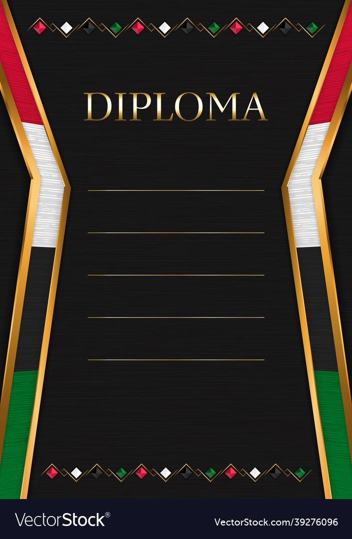 Vertical frame and border with sudan flag