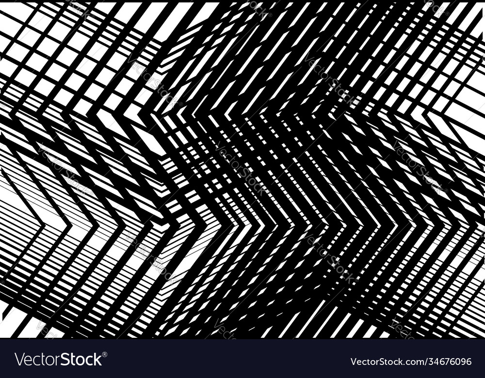 Zig-zag kreuz durchgeschliffen eckig