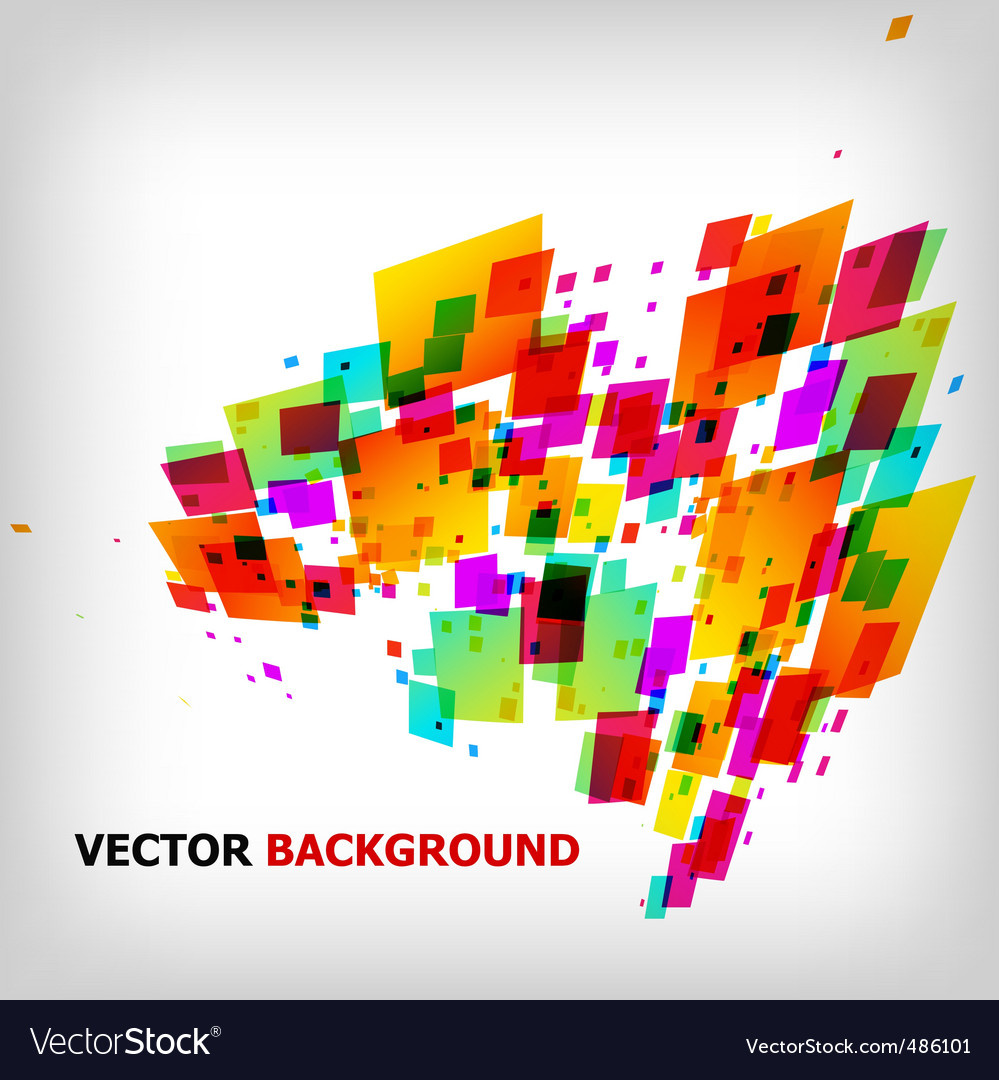 Abstract Colorful Square Background