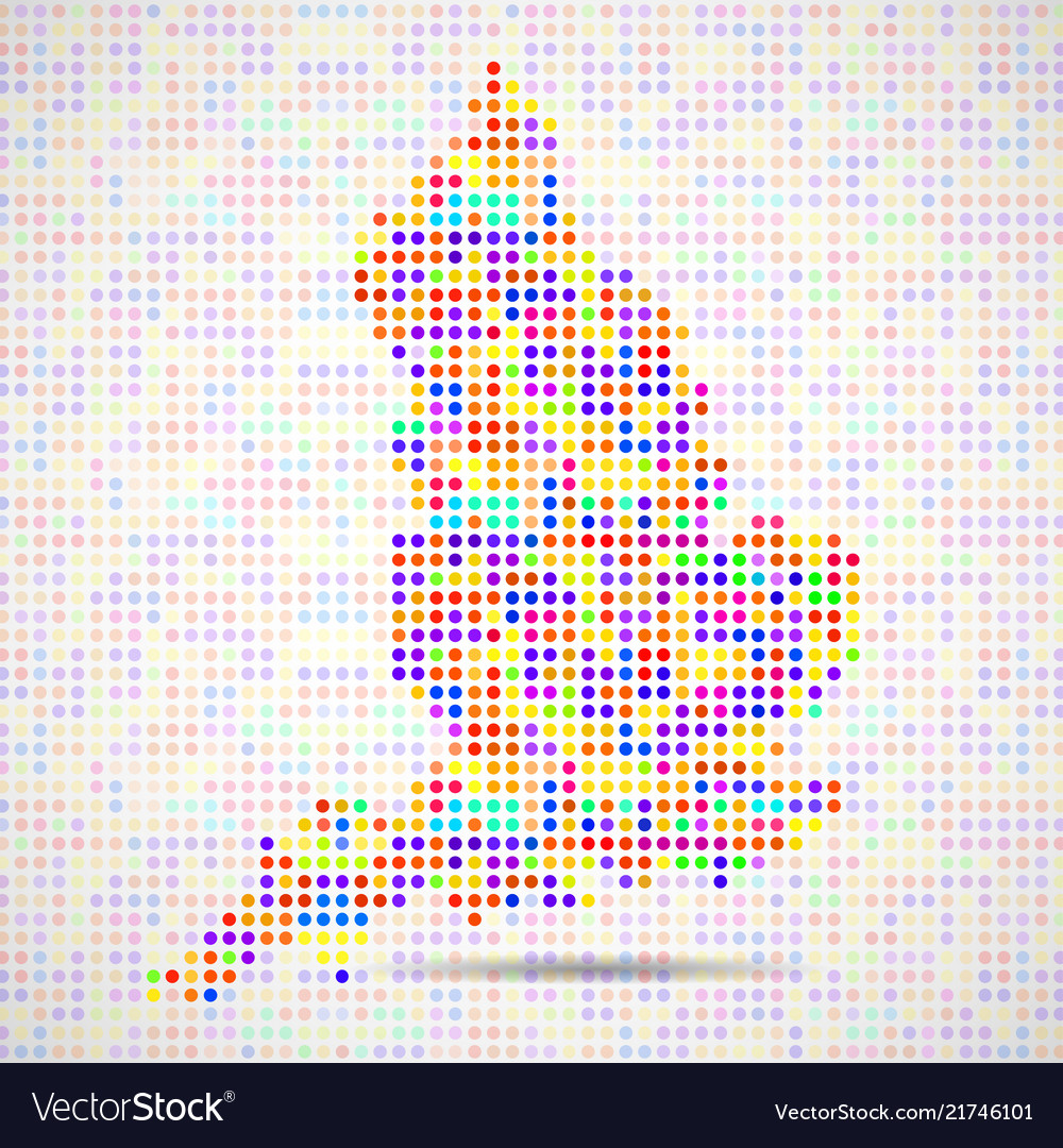 Abstract map of united kingdom