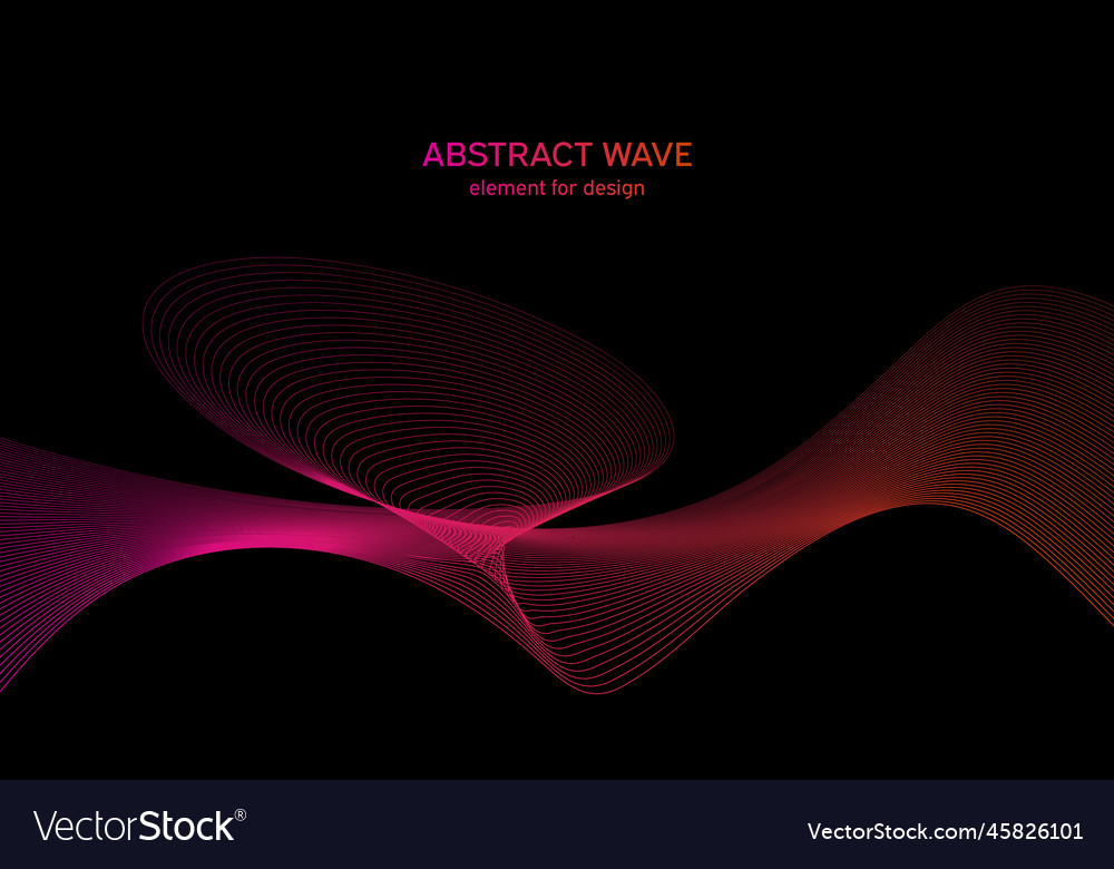 Abstract wave element for design digital vector image Abstract wave element for design digital