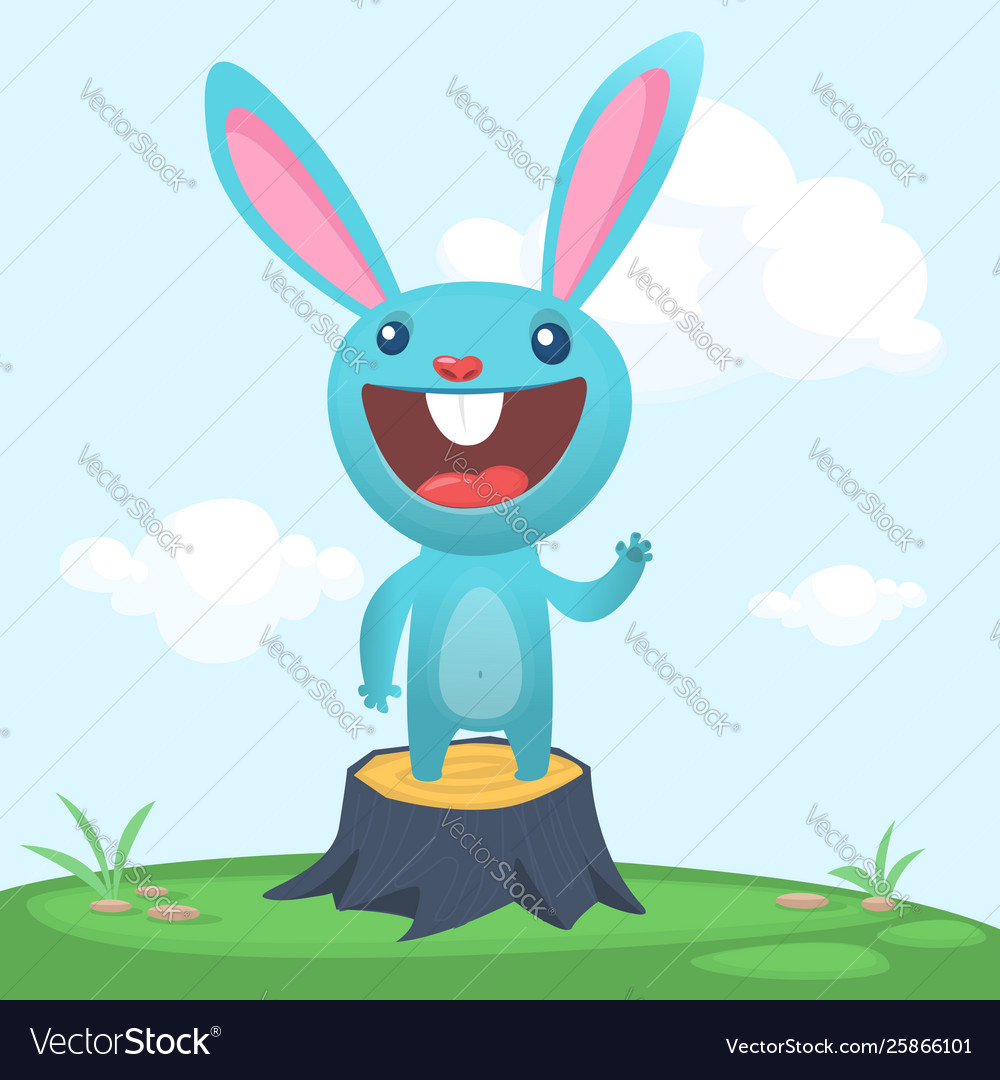 Happy bunny cartoon