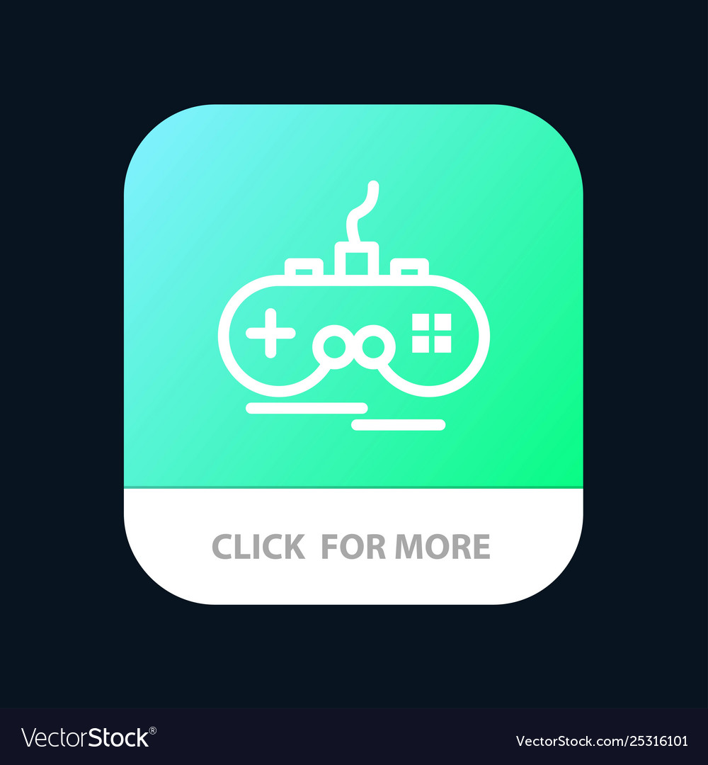 Joystick wireless xbox gamepad mobile app button vector image Joystick wireless xbox gamepad mobile app button